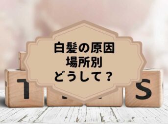 白髪の場所別の原因